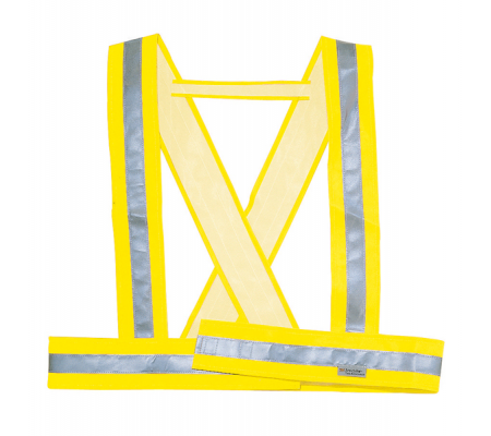 Bretella alta visibilita' Bauce2 - giallo fluo - taglia regolabile - Deltaplus - BAUC2JATM - 3295249218713 - DMwebShop