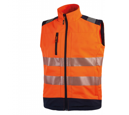 Gilet alta visibilta' Softshell Dany - taglia L - arancio fluo - U-power - HL173OF-L - 8033546410059 - DMwebShop