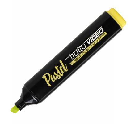 Evidenziatore Video pastel - punta a scalpello - da 1 - 5 mm - giallo limone - Tratto - 833501 - 8000825025174 - DMwebShop