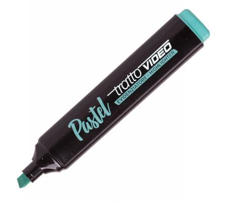 Evidenziatore Video pastel - punta a scalpello - da 1 - 5 mm - verde menta - conf. 12 pezzi - Tratto - 833505 - 8000825025198 - DMwebShop