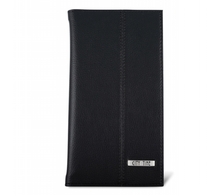 Portabiglietti da visita Professional - similpelle - nero - 12,5 x 23,5 cm - City Time - 4852-N - 8002787048529 - DMwebShop