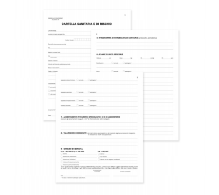 Registro cartella sanitaria di rischio - 34 pagine - 31 x 24,5 cm - Data Ufficio - DU131910000 - 8008842511014 - DMwebShop