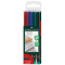 Pennarello Multimark universale permanente con gomma - astuccio 4 colori - punta superfine 0,4 mm - Faber Castell - 152304 - 4005401523048 - DMwebShop