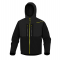 Giacca Softshell Horten - tessuto Softshell-poliestere-elastan - con cappuccio - taglia L - nero-giallo - Deltaplus - HORT2NJGT - 3295249234799 - DMwebShop