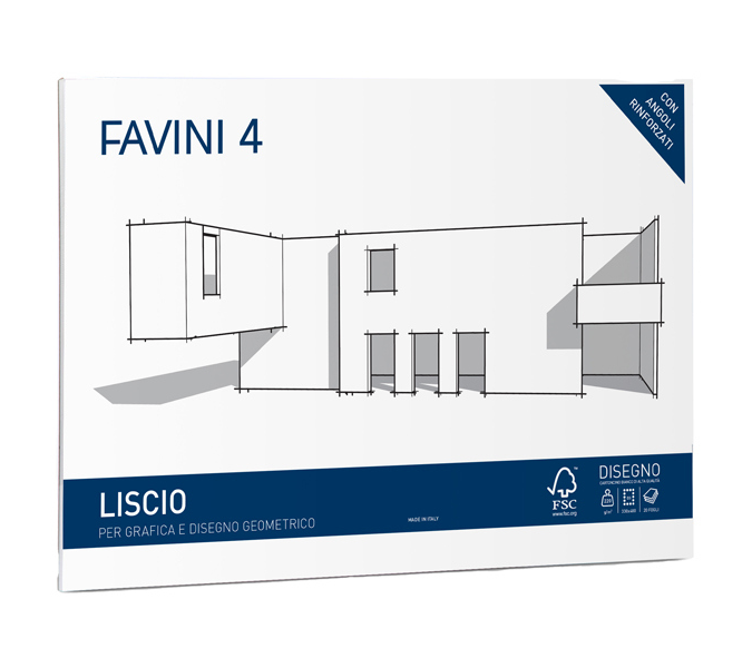 Album Favini 4 - 33 x 48 cm - 220 gr - 20 fogli liscio A166503