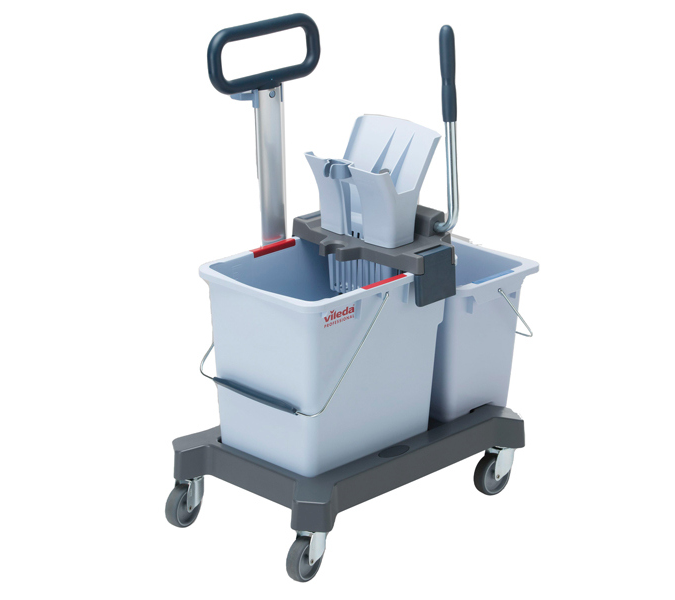 Carrello Pulizie Professionale Con Secchio Lavapavimenti Doppio Strizzatore  40 L