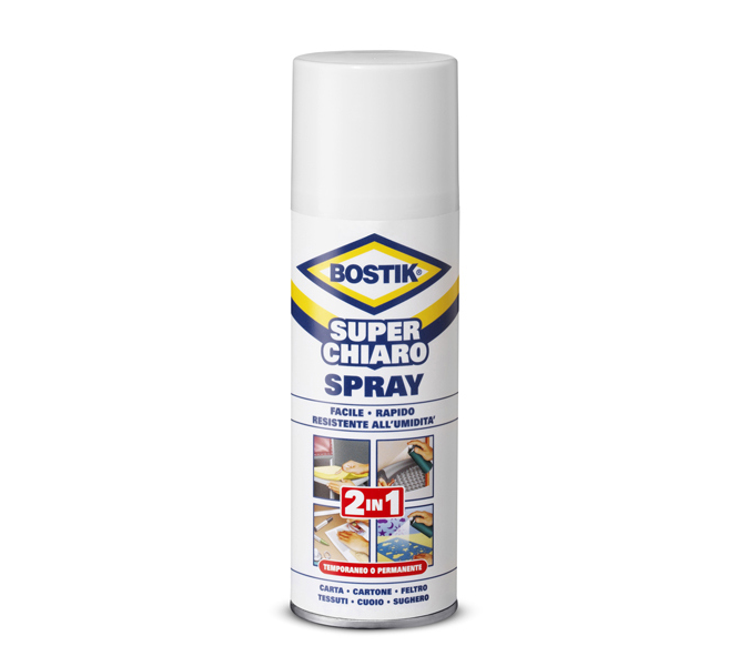 Colla Spray Superchiaro - removibile-permanente - 500 ml