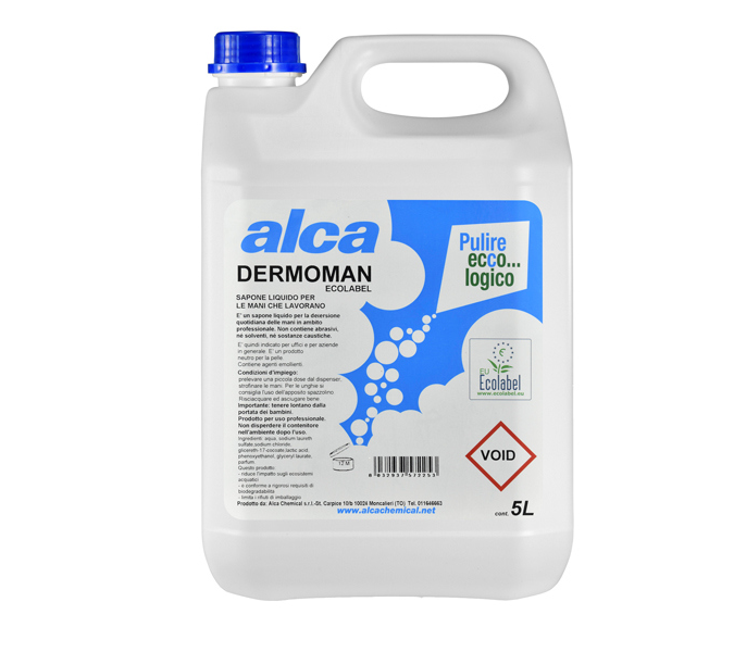 Sapone liquido Dermoman - fiorito - sporco medio - tanica da 5 lt - Alca  ALC578