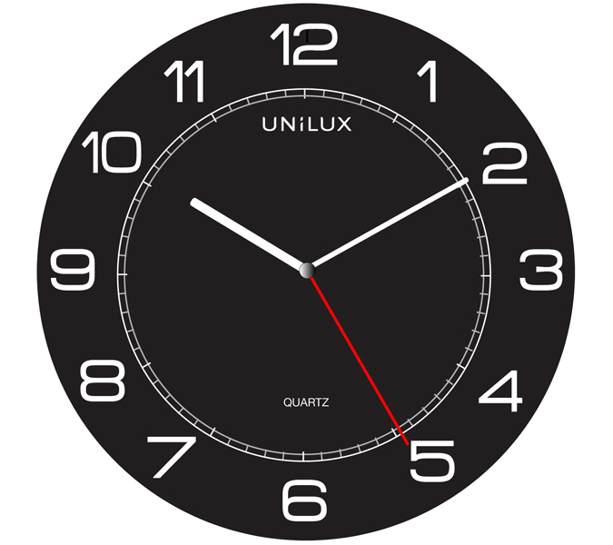 Orologio da parete Mega - Ø 57,5 cm - nero - Unilux 400094568